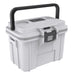 White / Grey Pelican 8QT personal cooler & dry box