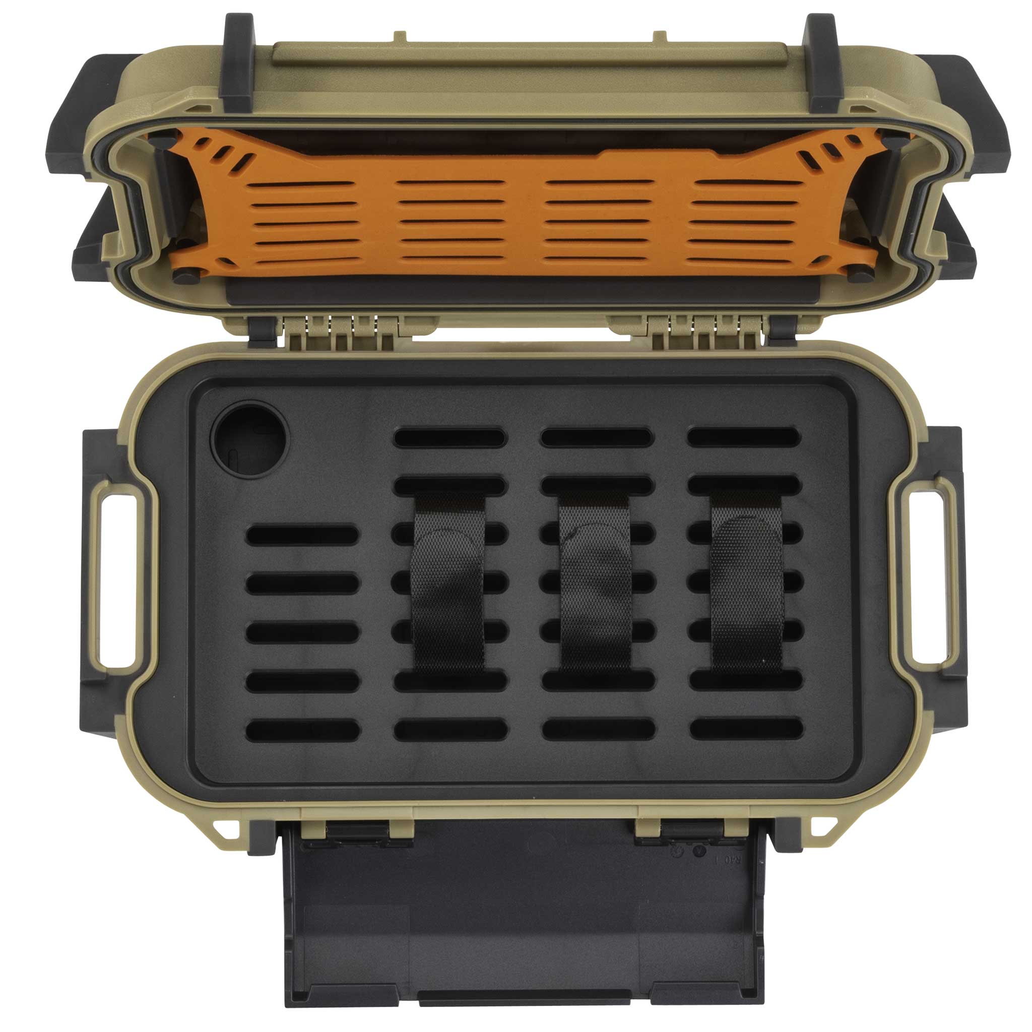 Tan Pelican R40 Ruck Case Opened