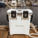 White / Grey Pelican 20QT Cooler Dock