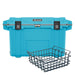  Cool Blue / Grey Pelican 70QT Cooler with Dry Rack Basket