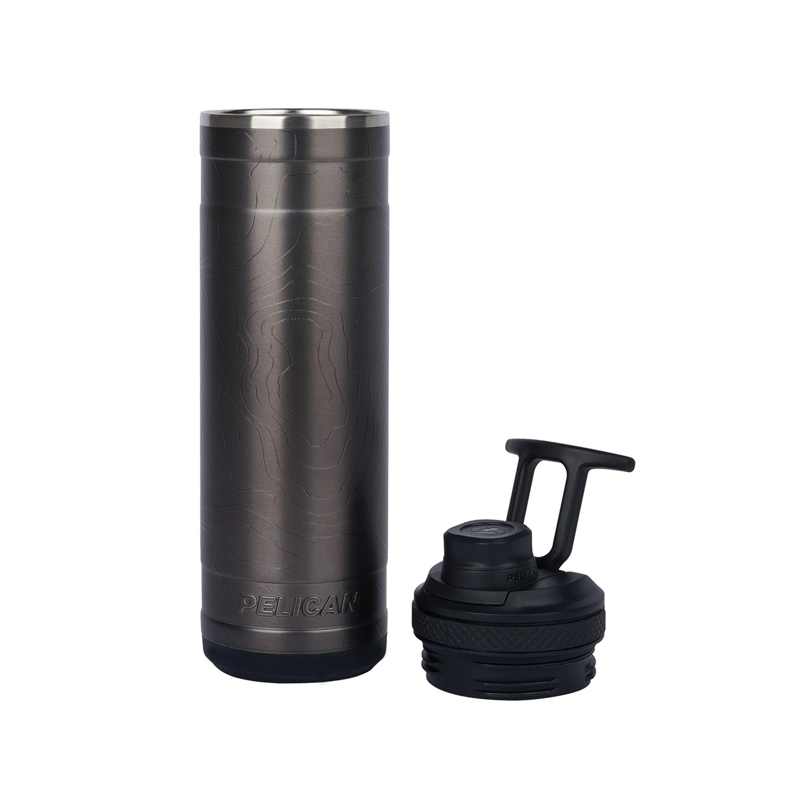 Pelican 26oz Pacific Chug Water Bottle w/ Topographical Design