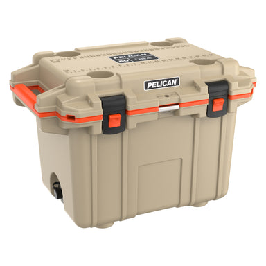 Tan / Orange Pelican 50QT Elite Cooler