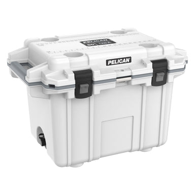 White / Grey Pelican 50QT Elite Cooler