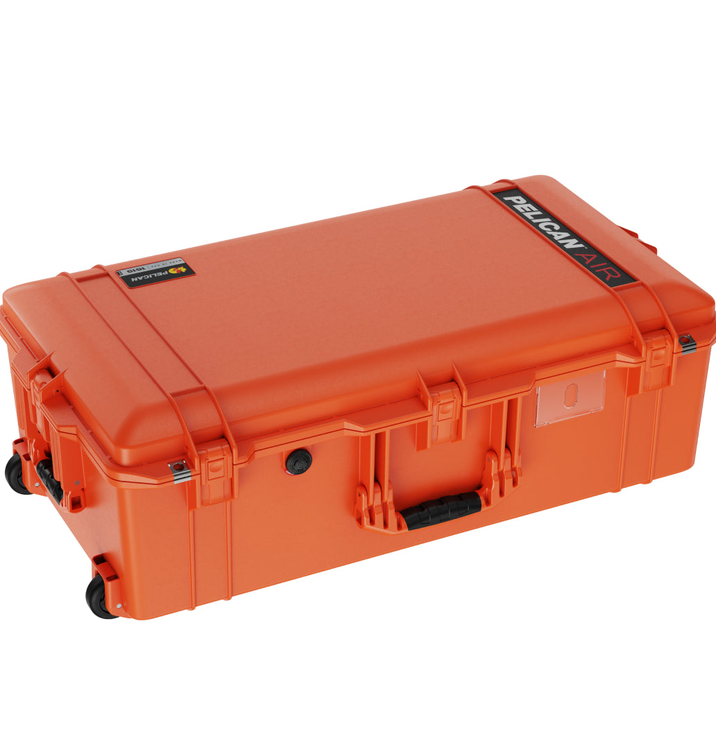 No Foam / Orange Pelican 1615 Case Front Closed