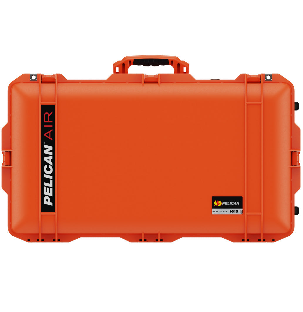No Foam / Orange Pelican 1615 Case Front