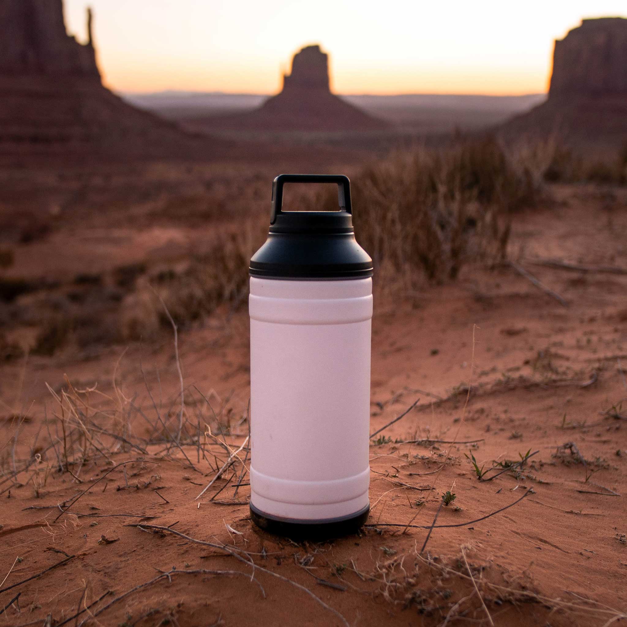 White 64oz Pelican Bottle Desert