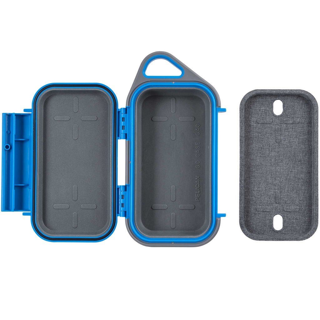 Surf Blue/Grey Pelican G40 Case Open Front