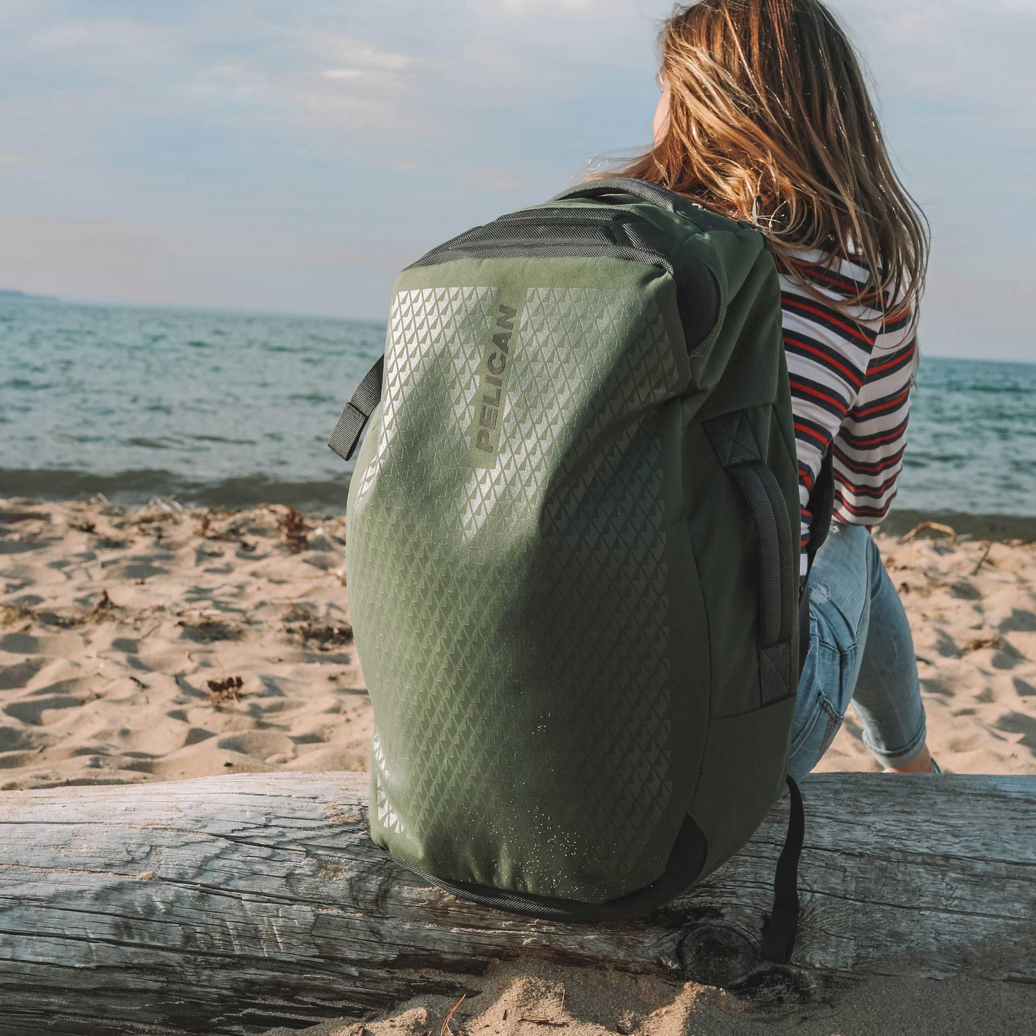 Pelican MPD40 Duffel at the beach