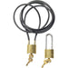 2-Pak / Brass Cable Lock