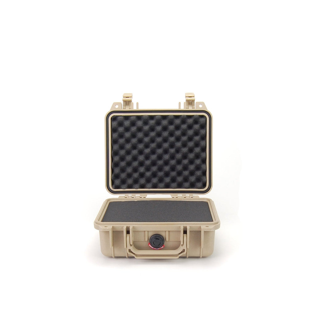 Desert Tan / Foam Pelican 1200 Case Open