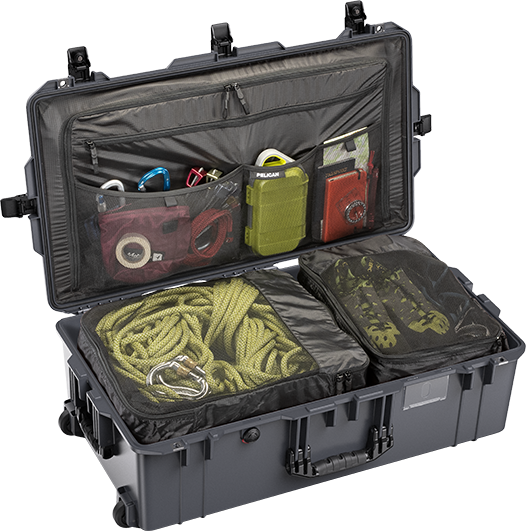 Charcoal Pelican 1615 Air Travel Case Open