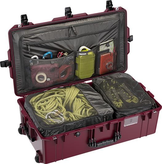 Ox Blood Pelican 1615 Air Travel Case Open