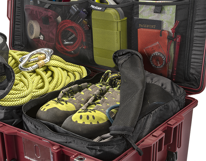 Ox Blood 1615 Pelican Air Travel Case Interior