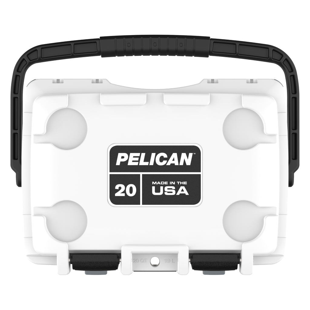 White / Grey 20QT Pelican Elite Cooler Lid