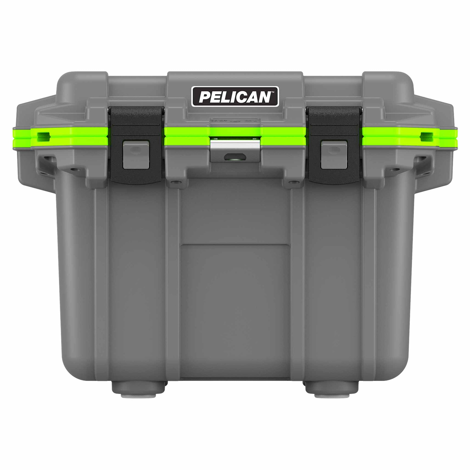 Dark Grey / Green Pelican Elite 30QT Cooler Front