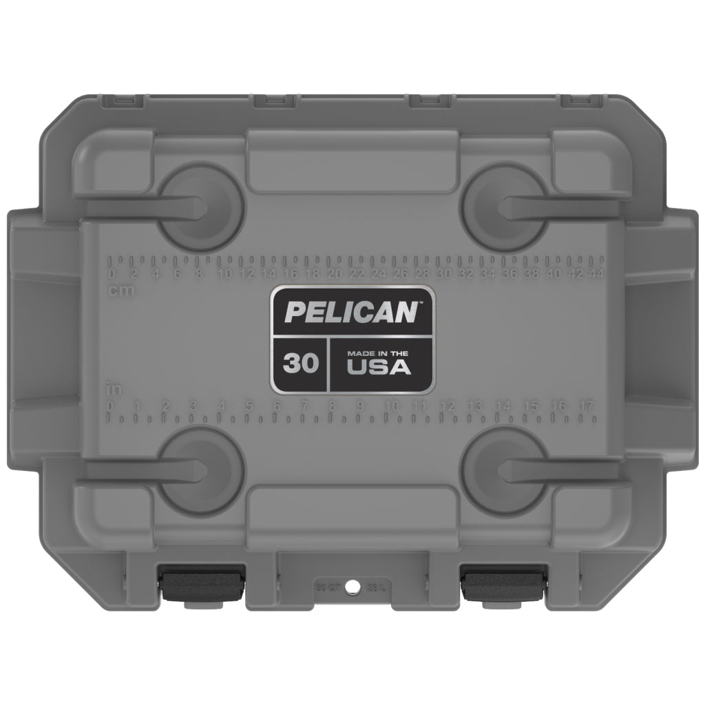 Dark Grey / Green Pelican Elite 30QT Cooler Lid