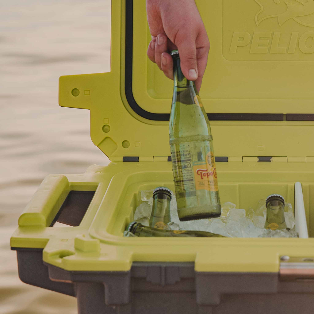 Dark Grey / Green 50QT Elite Cooler Ice