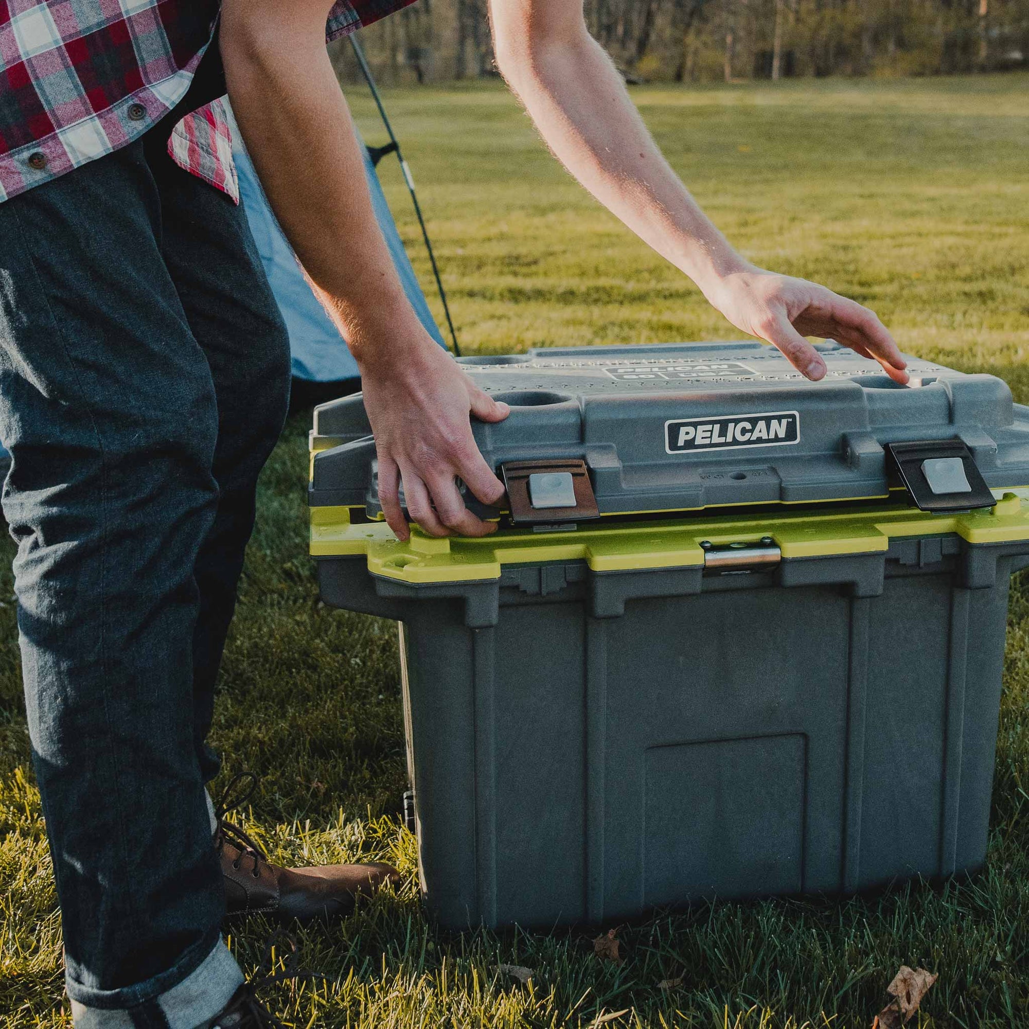 Dark Grey / Green 50QT Elite Cooler Latches