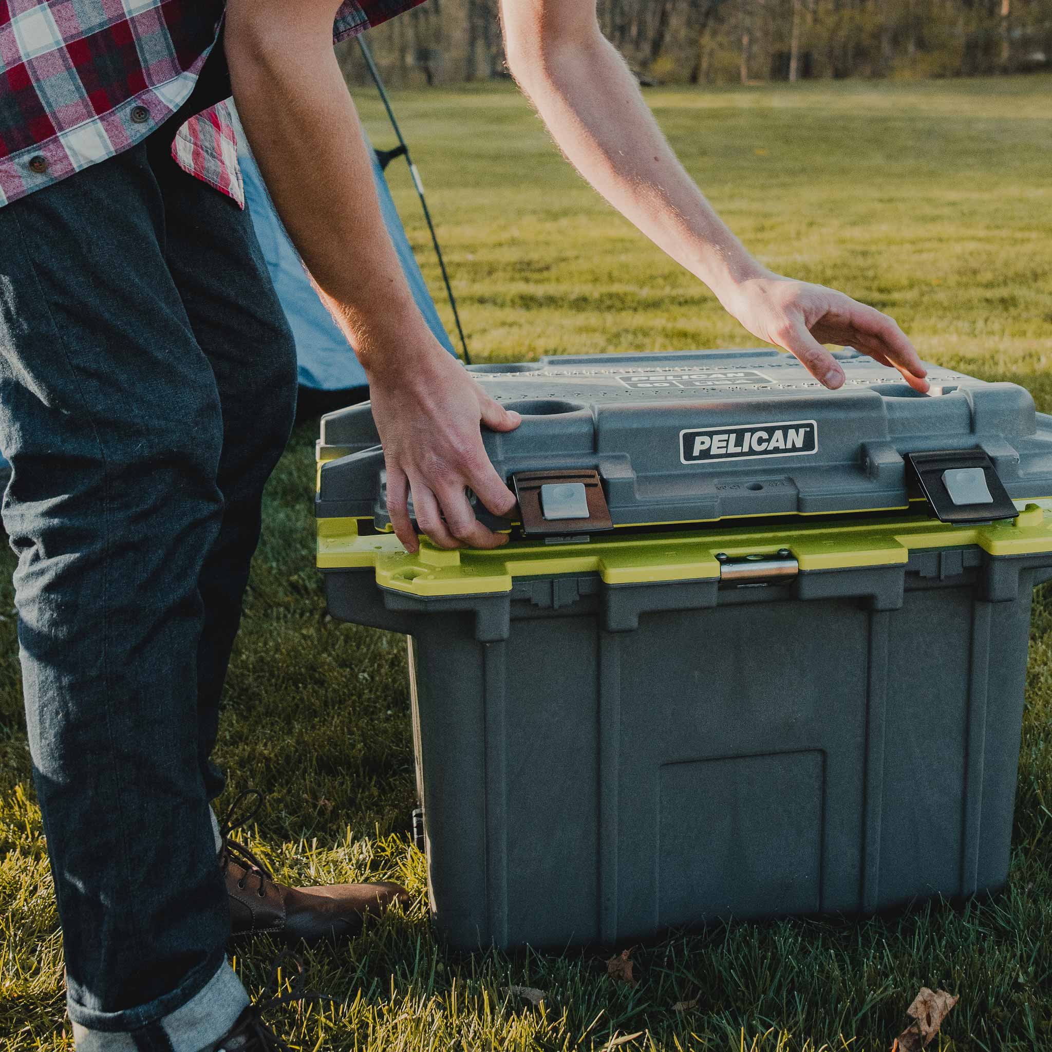 Dark Grey / Green 50QT Elite Cooler Latches