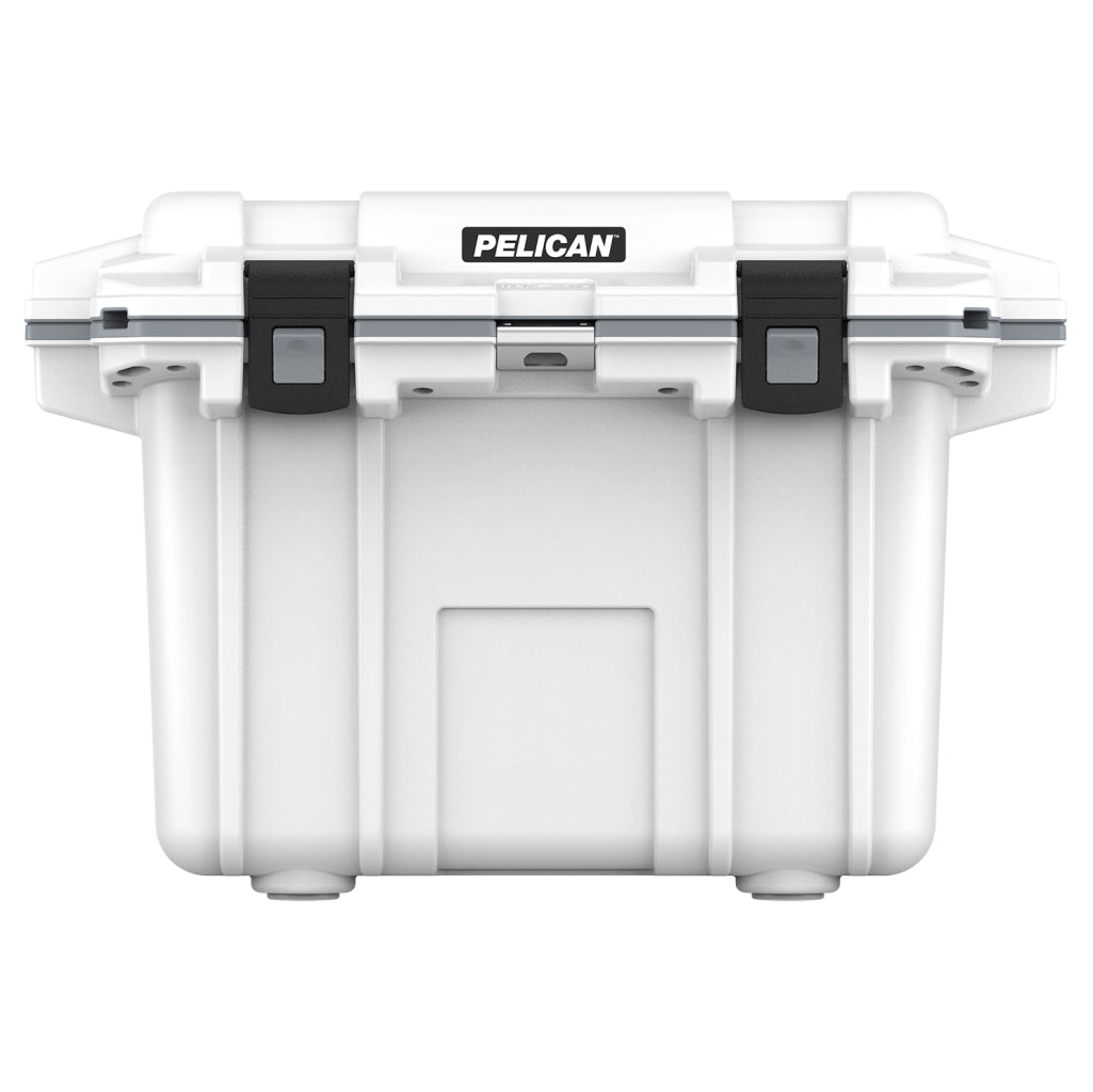 White / Grey Pelican 50QT Elite Cooler Front