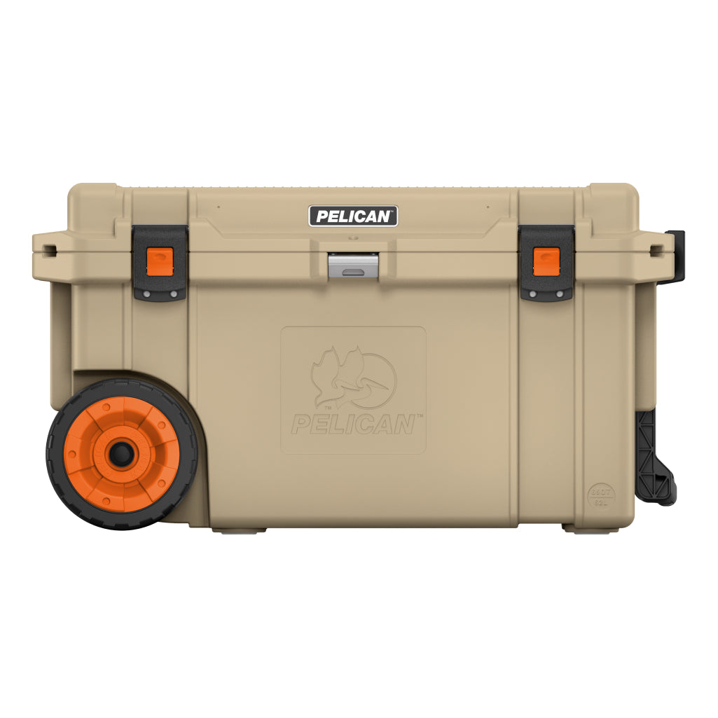 Outdoor Tan 65QT Elite Wheeled Cooler Front