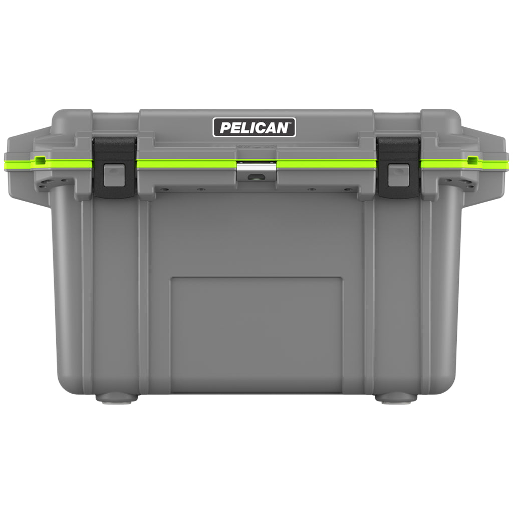 Dark Grey / Green Pelican Elite 70QT Cooler Front