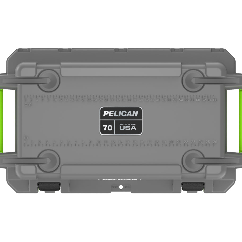 Dark Grey / Green Pelican Elite 70QT Cooler Lid