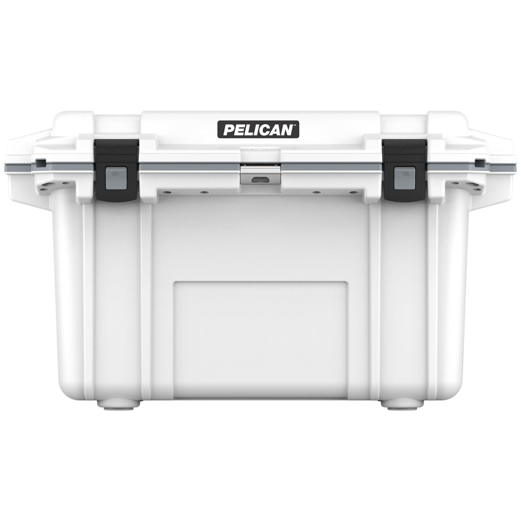 White / Grey Pelican Elite 70QT Cooler Front