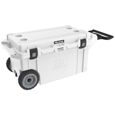 Marine White 80QT Pelican Elite Wheled Cooler