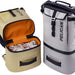 Pelican™ Dayventure Backpack Soft Cooler cooler filled with ice and canned beverages