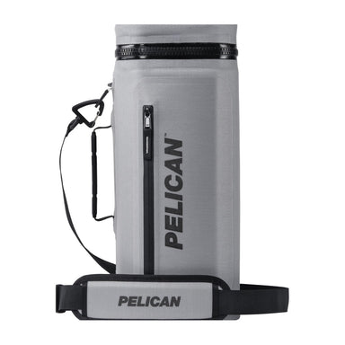 Light Grey Soft Sided Cooler With Strap Front